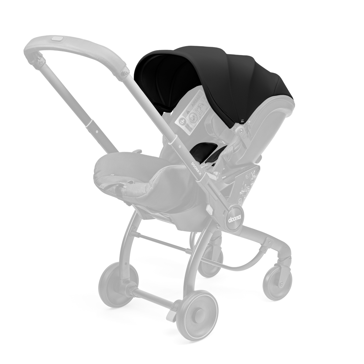 Doona X Canopy & Shoulder Pads Set Nitro Black