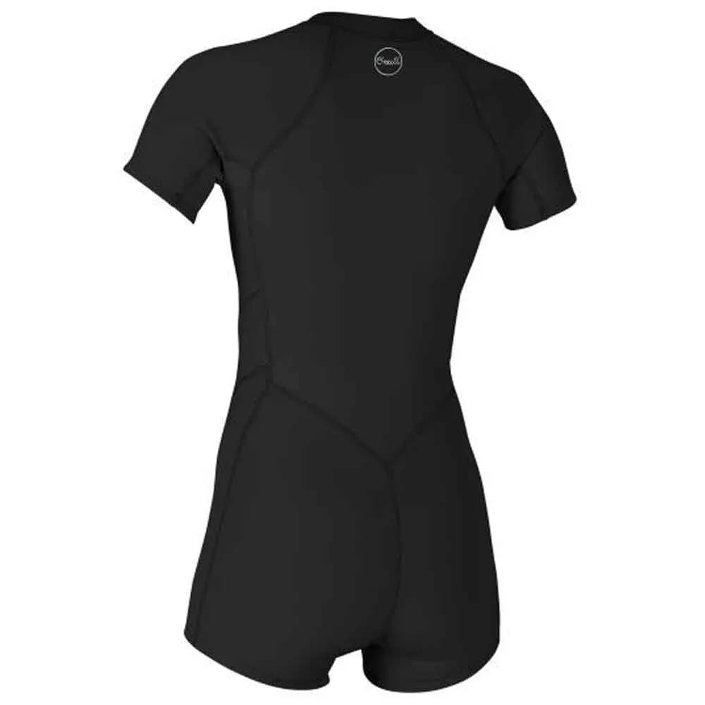 O'Neill Womens Bahia 2/1mm Front Zip Shortie Black