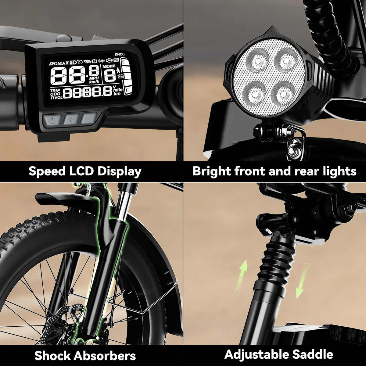 EUYBIKE Foldable Electric Bike for Adults, 48V 20Ah Removable Battery