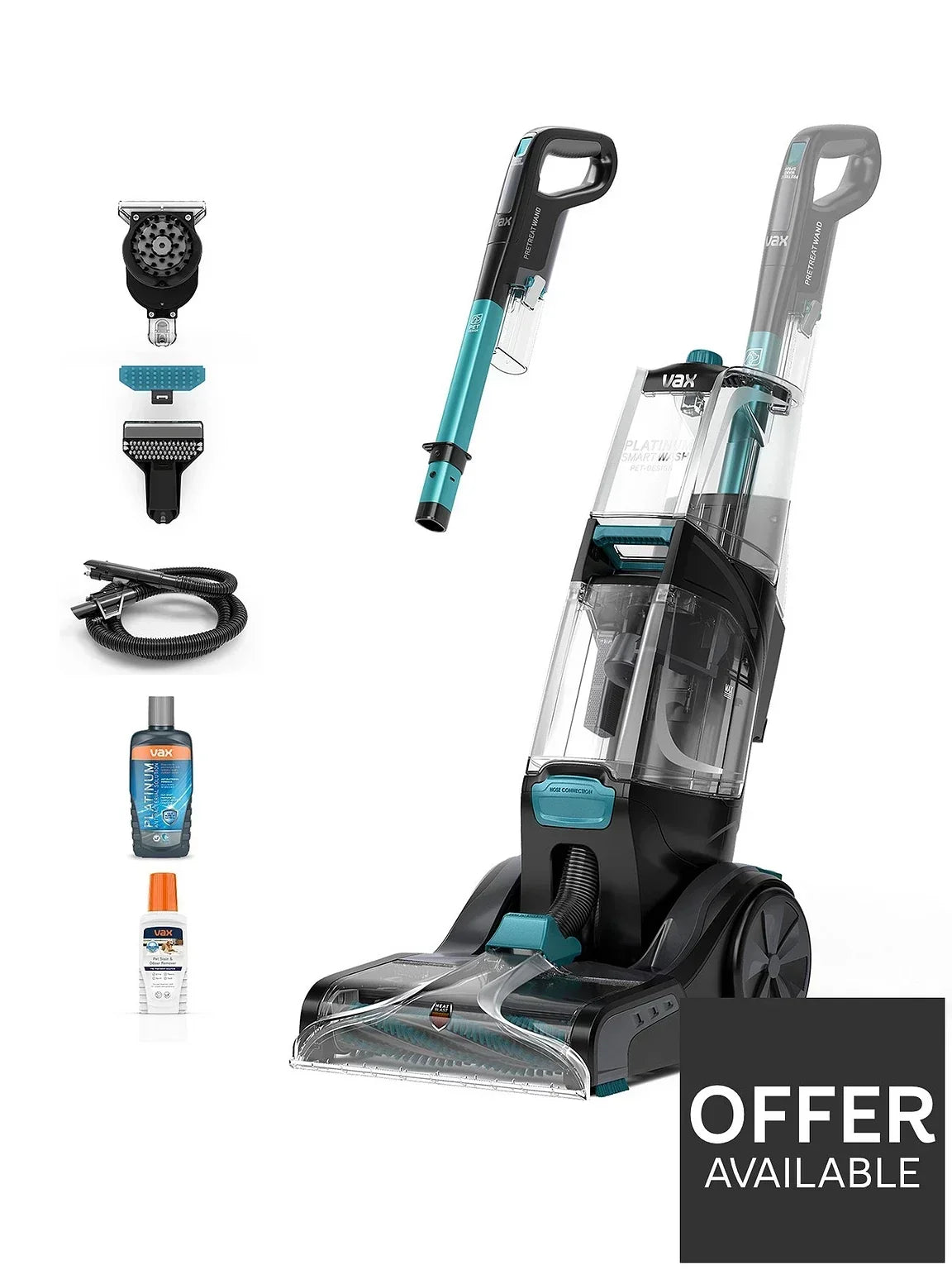 VAX Platinum SmartWash Pet Carpet Cleaner – Deep Cleaning for Carpets & Pet Messes